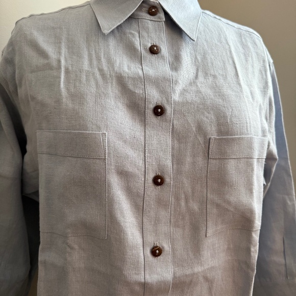 Linen Button Up Shirt - Picture 3 of 6
